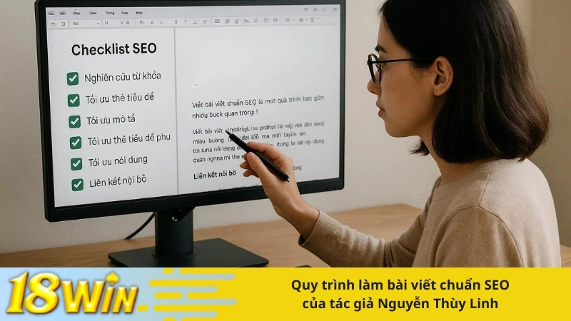 Quy trình làm bài viết chuẩn SEO của tác giả Nguyễn Thùy Linh